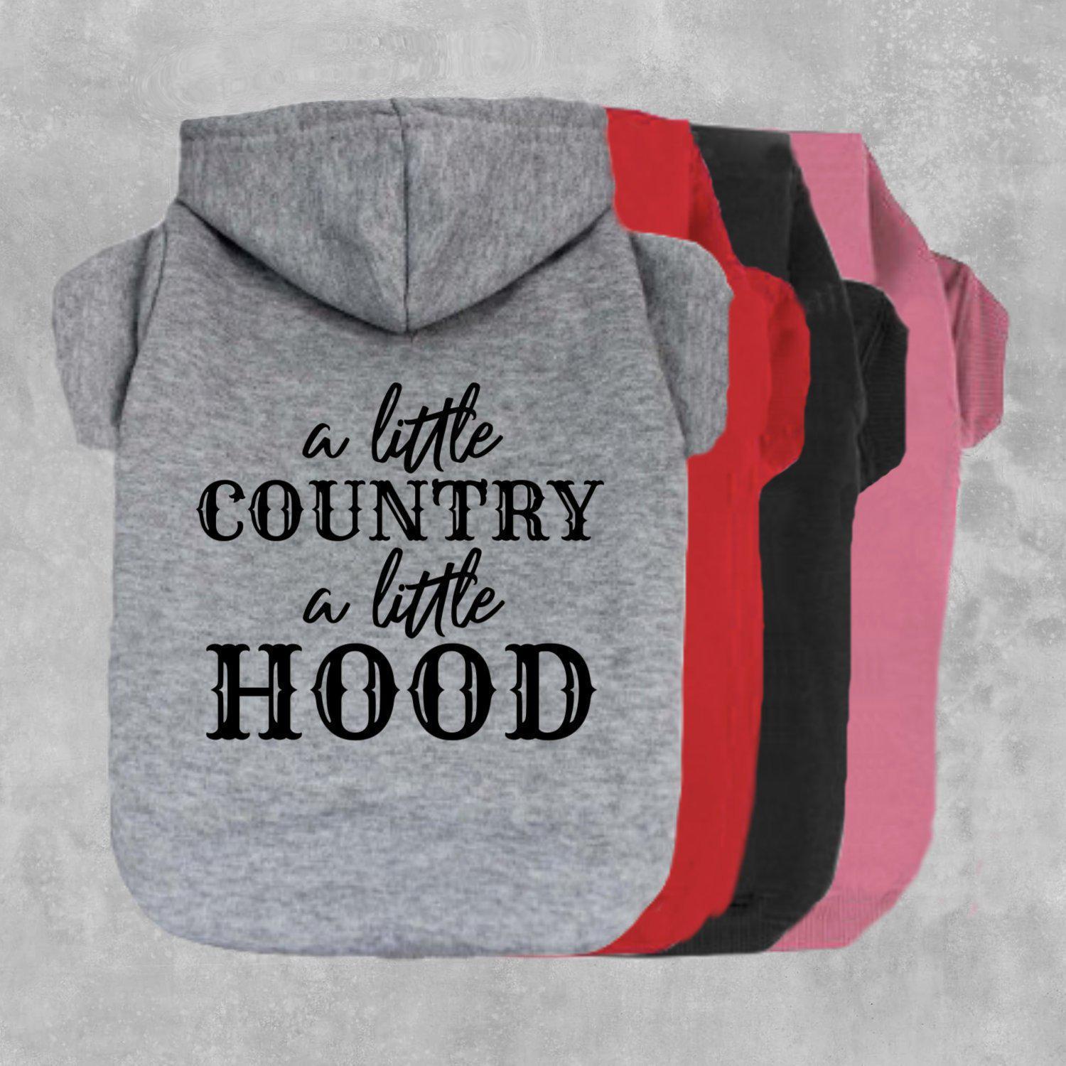 A Little Country A Little Hood Dog Hoodie-The Honest Dog-TheHonestDog