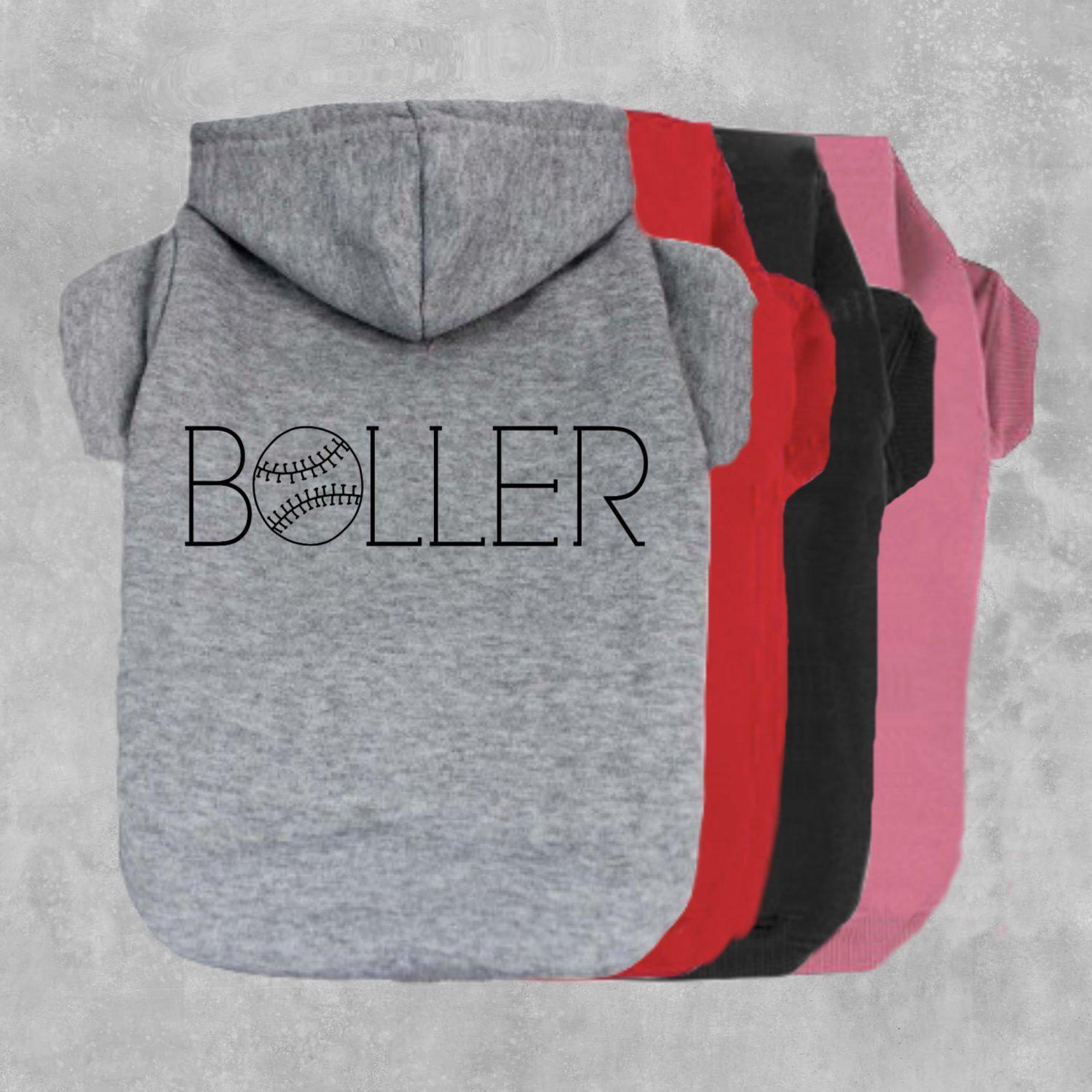 Baseball Baller Dog Hoodie-TheHonestDog