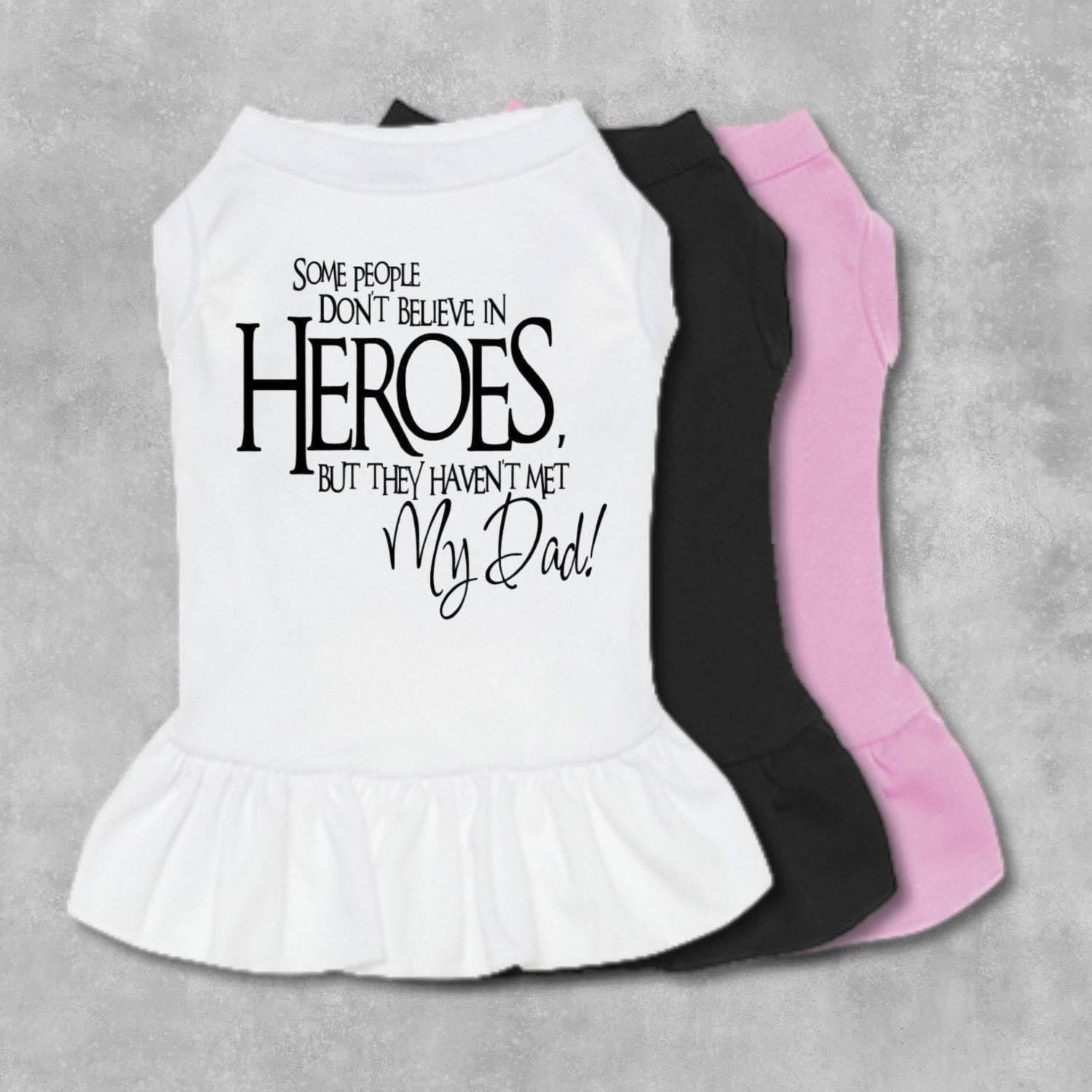 Believe In Heroes Dog Dress-The Honest Dog-TheHonestDog