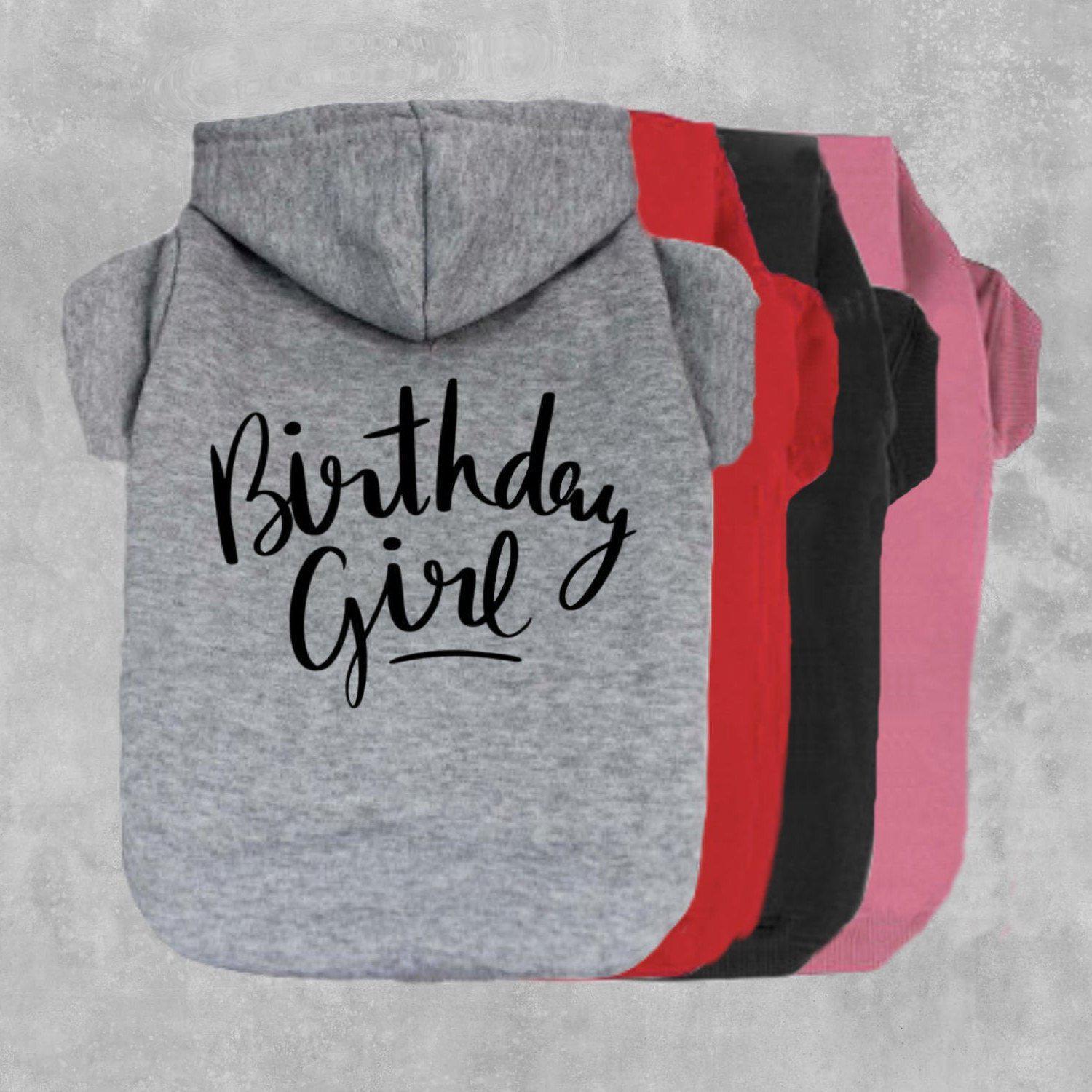 Birthday Girl Dog Hoodie-The Honest Dog-TheHonestDog