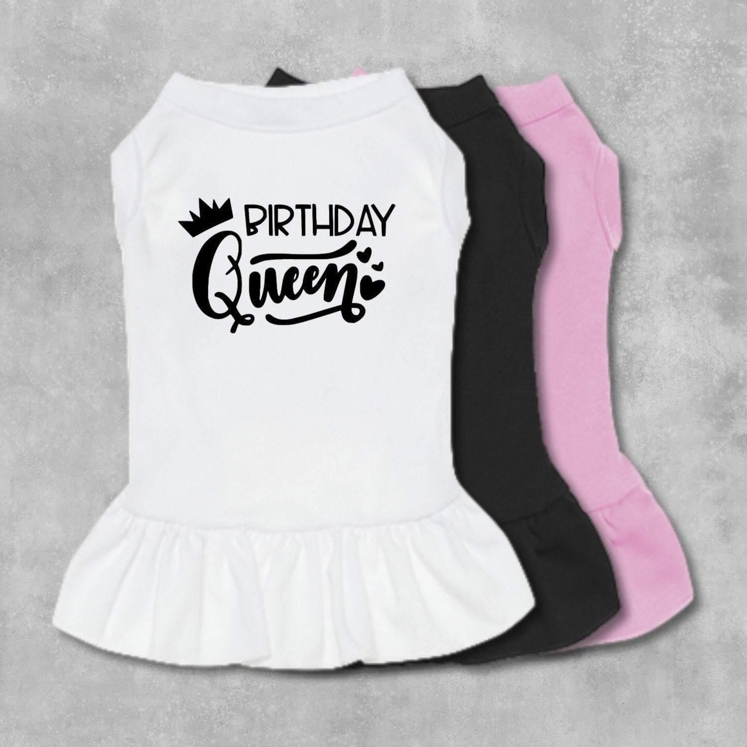 Birthday Queen Dog Dress-TheHonestDog