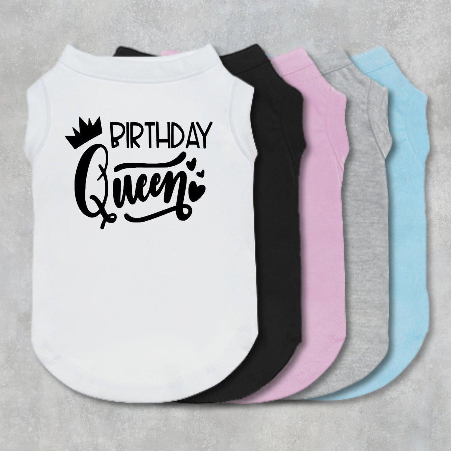 Birthday Queen Dog Shirt-The Honest Dog-TheHonestDog