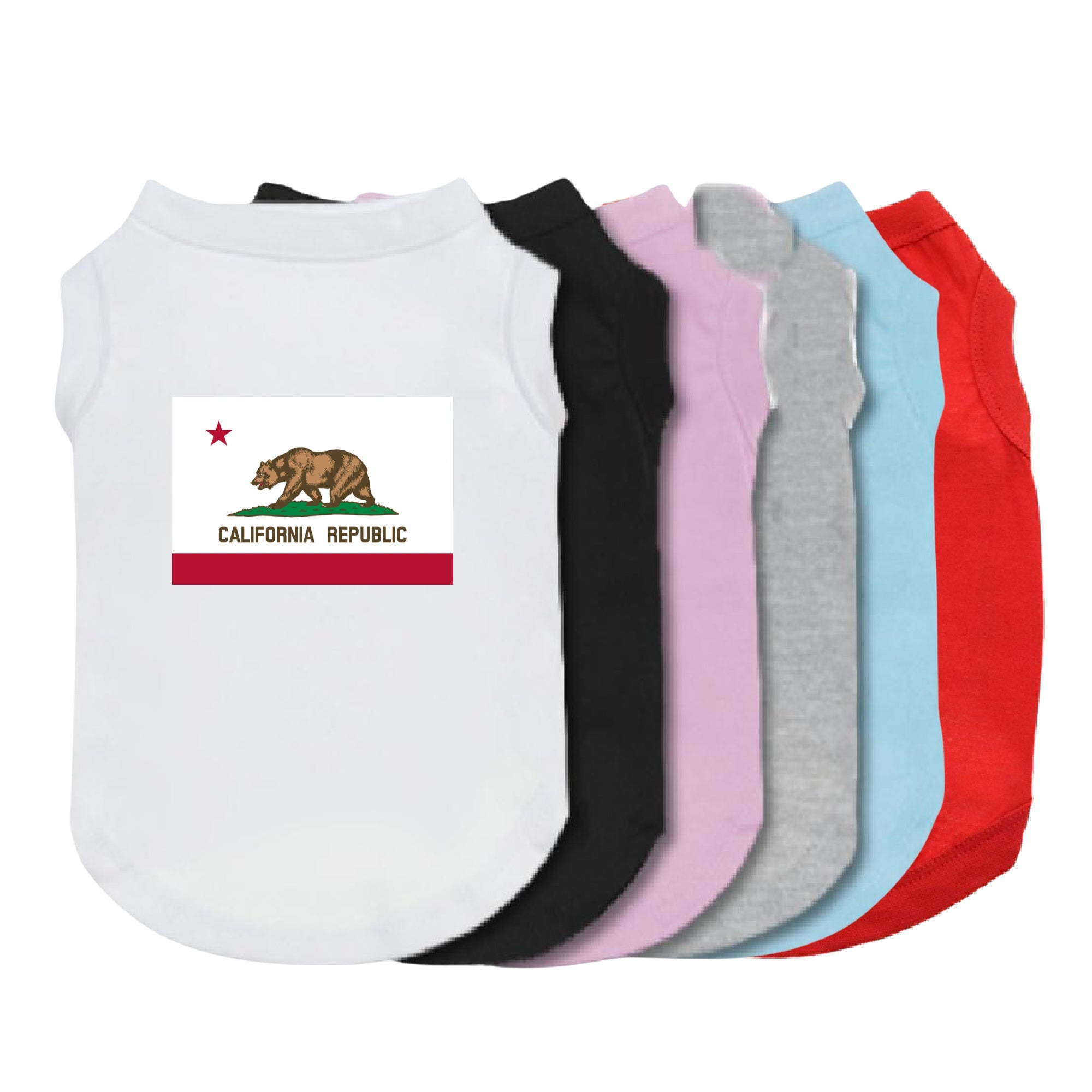 California Republic Dog Shirt-Dog Shirt-TheHonestDog