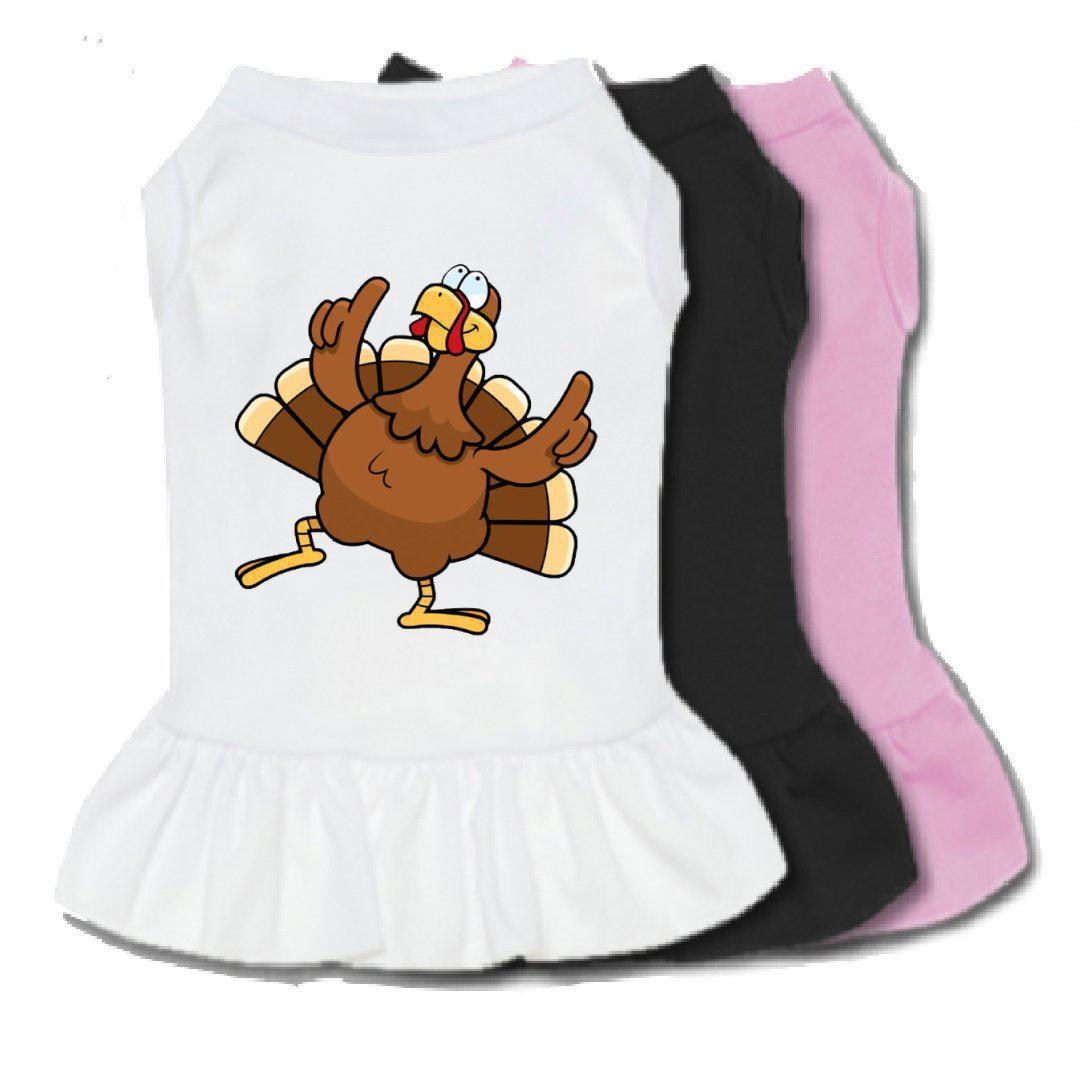 Dancing Turkey Thanksgiving Dog Dress-The Honest Dog-TheHonestDog