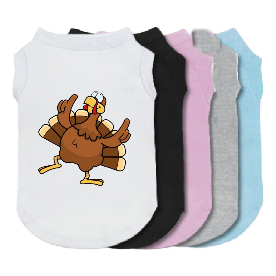 Dancing Turkey Thanksgiving Dog Shirt-The Honest Dog-TheHonestDog