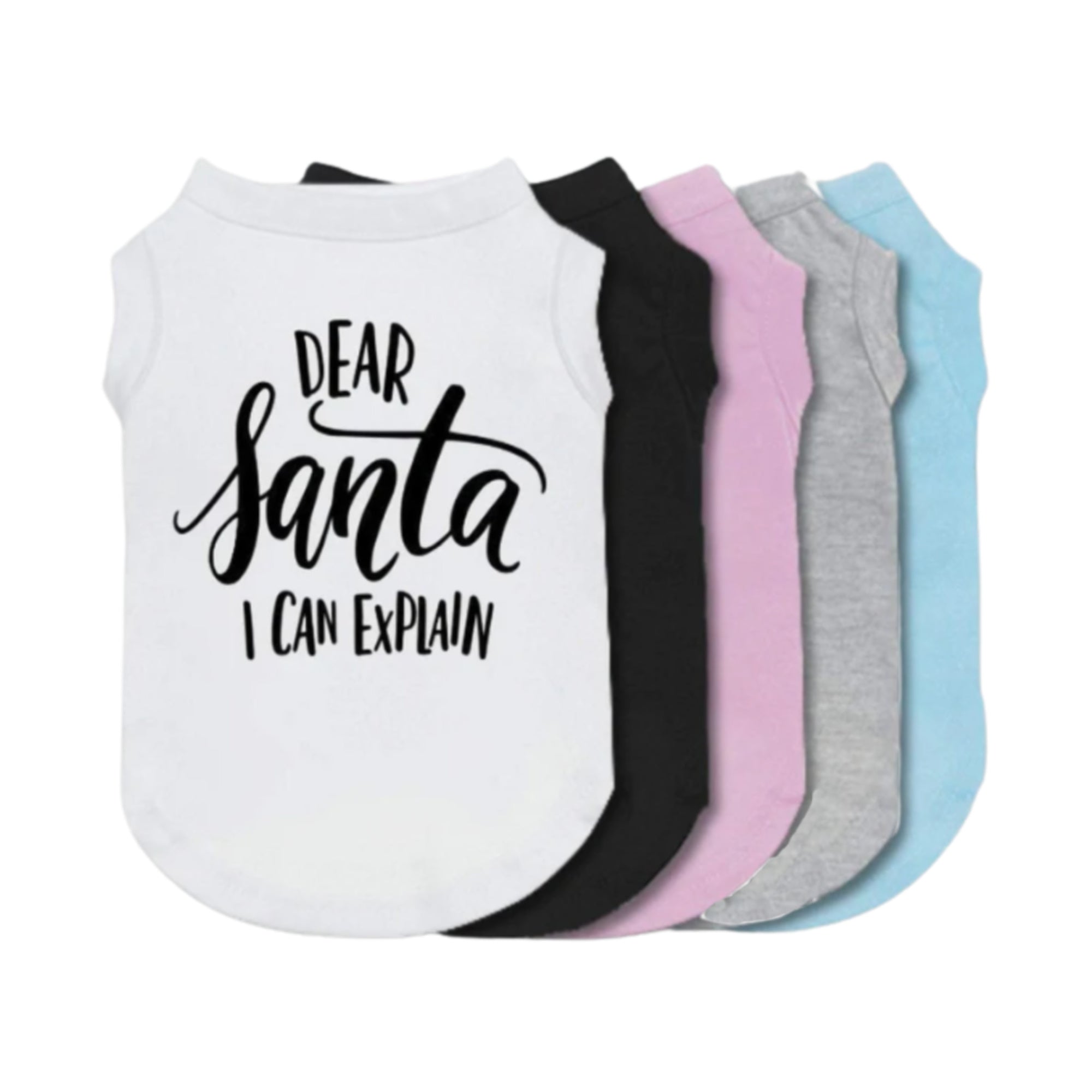 Dear Santa I Can Explain Dog Shirt-Dog Shirt-TheHonestDog