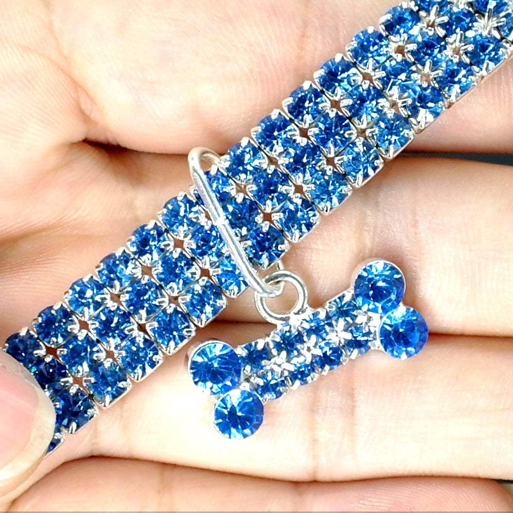 Diamond Rhinestone Small Pet Collar-Dog Collar-TheHonestDog