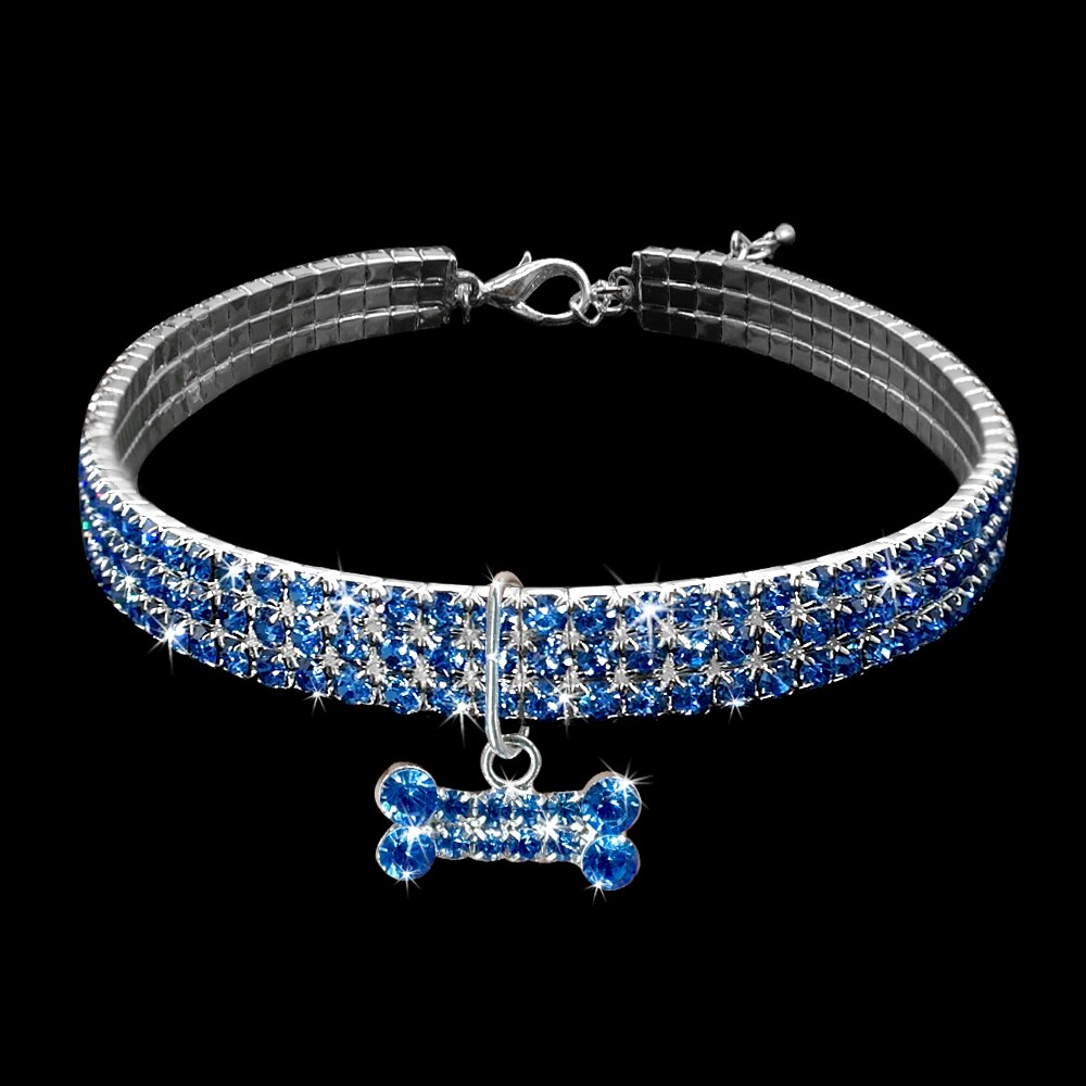 Diamond Rhinestone Small Pet Collar-Dog Collar-TheHonestDog