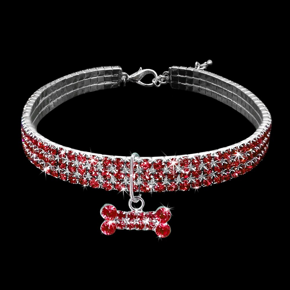 Diamond Rhinestone Small Pet Collar-Dog Collar-TheHonestDog