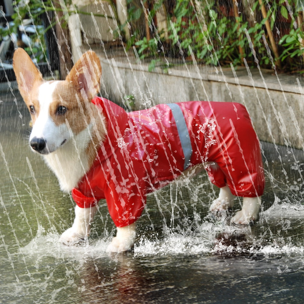 Dog Waterproof Hooded Jumpsuit-Dog Coat-TheHonestDog