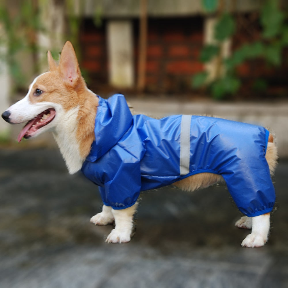 Dog Waterproof Hooded Jumpsuit-Dog Coat-TheHonestDog