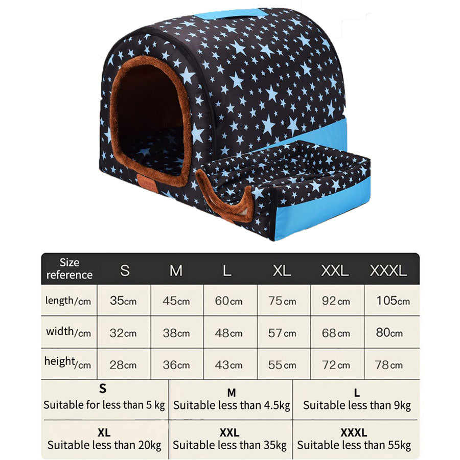 Foldable Washable Travel Dog House-Dog Bed-TheHonestDog