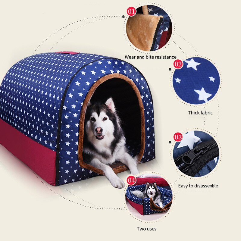 Foldable Washable Travel Dog House-Dog Bed-TheHonestDog