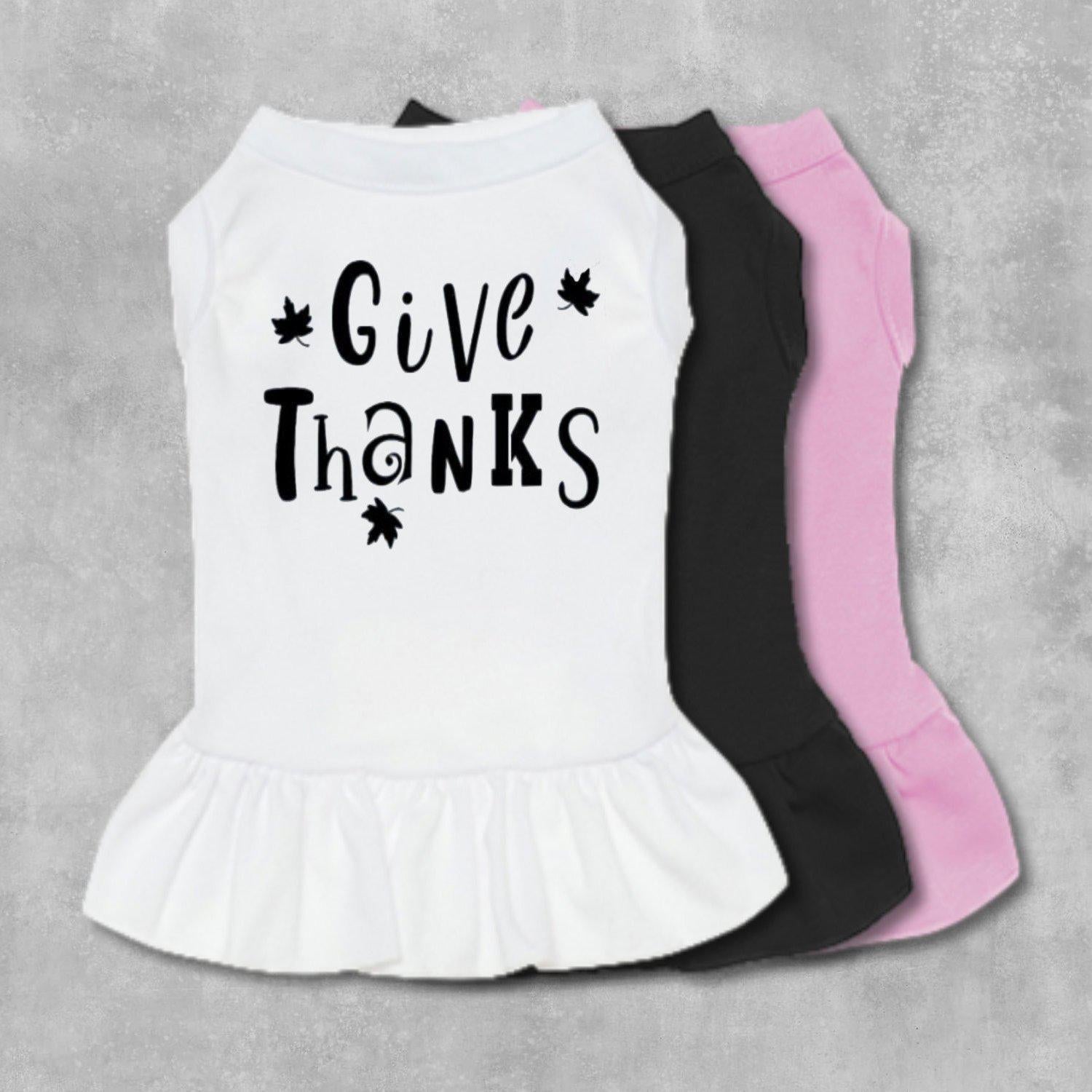 Give Thanks Dog Dress-The Honest Dog-TheHonestDog