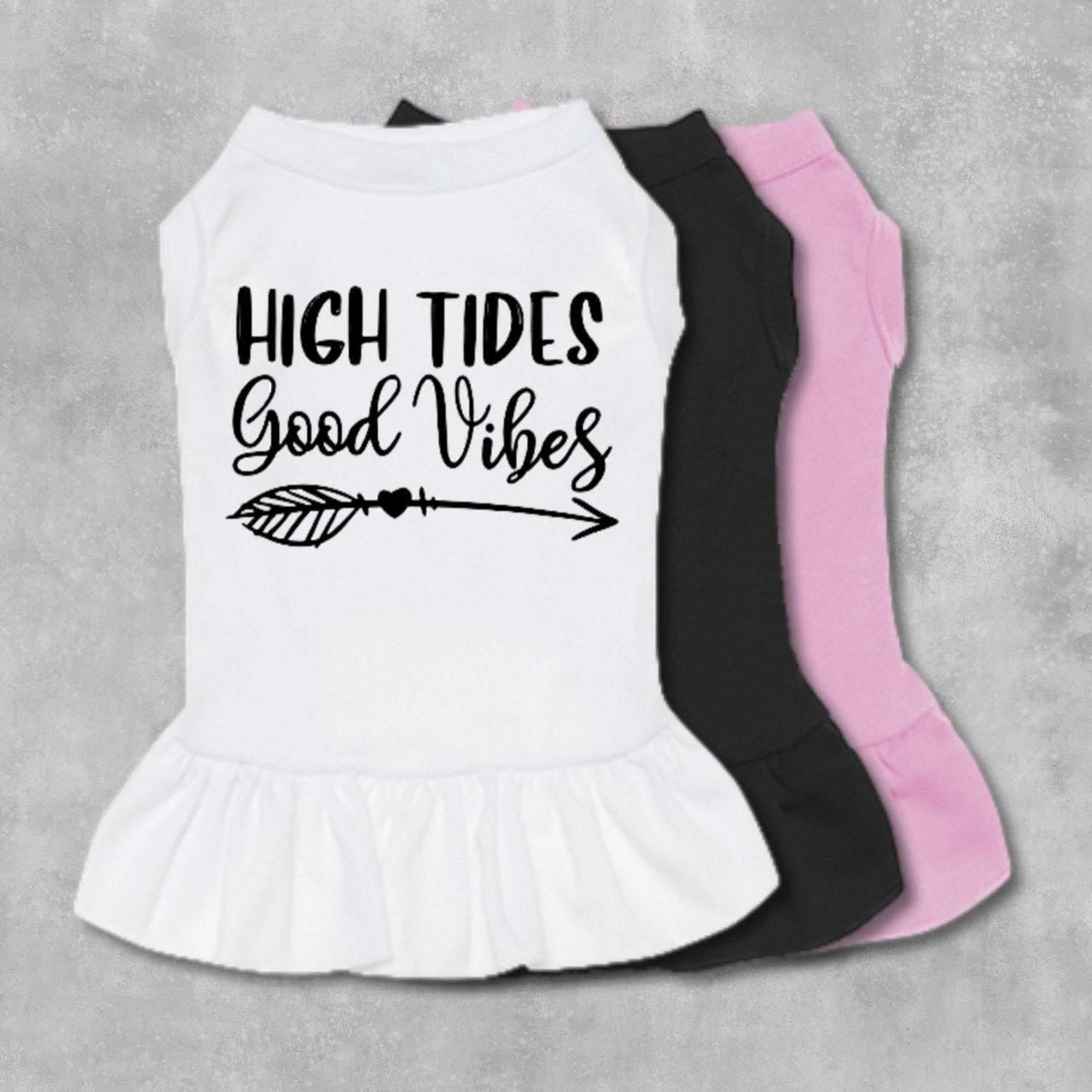 High Tides, Good Vibes Dog Dress-The Honest Dog-TheHonestDog