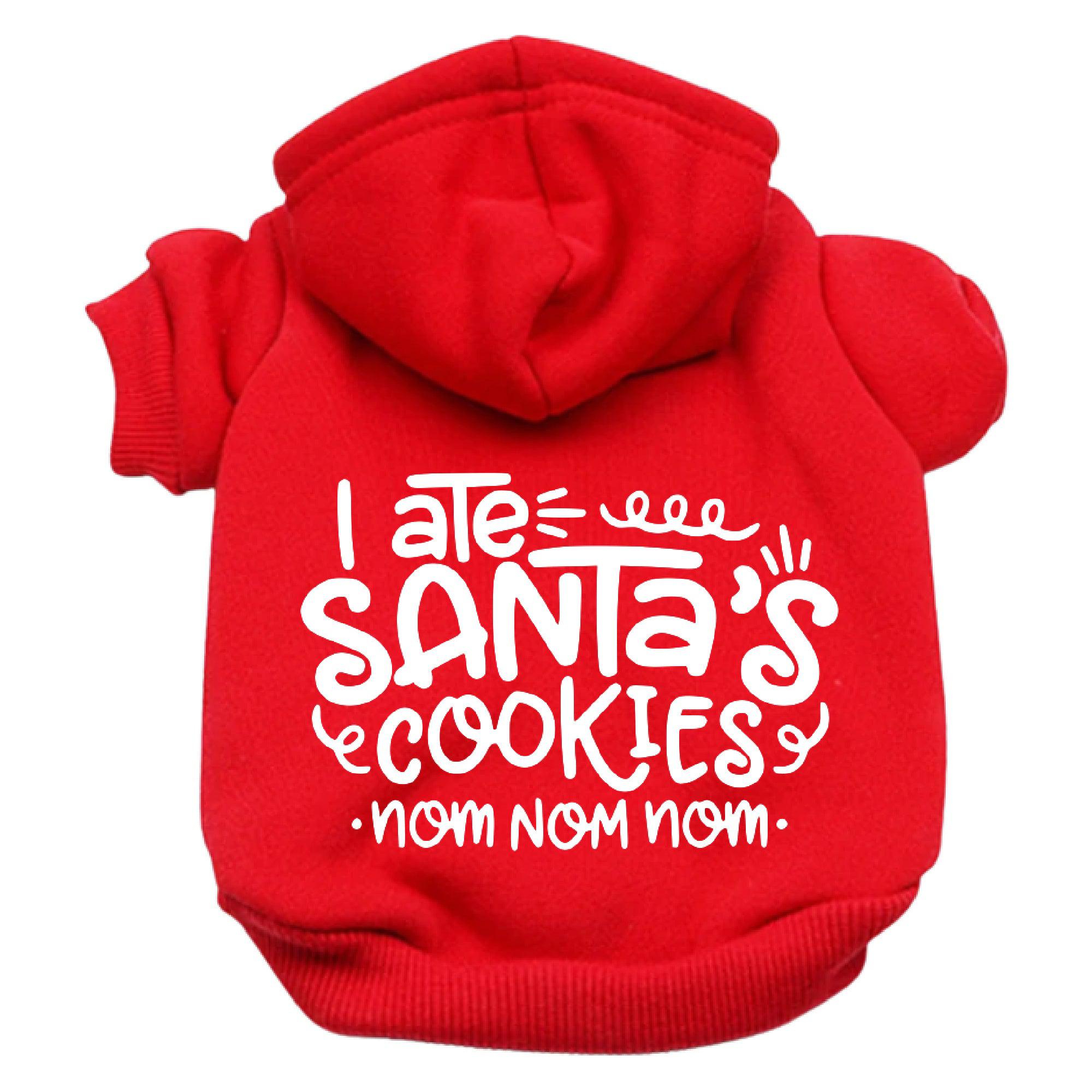 I Ate Santa's Cookies Dog Hoodie-Dog Hoodie-TheHonestDog