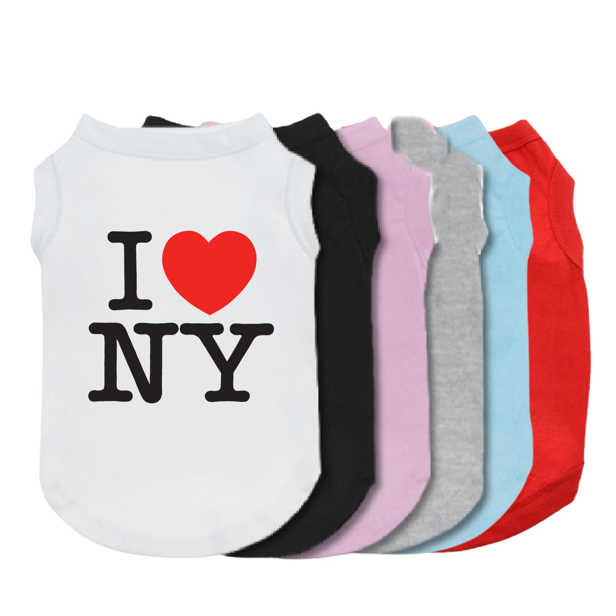 I Love New York Dog Shirt-Dog Shirt-TheHonestDog