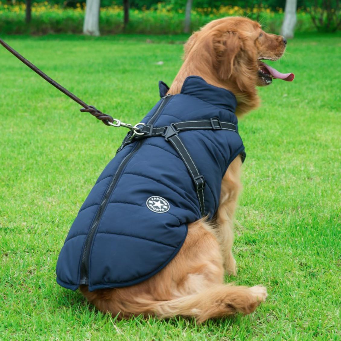 Large Dog Vest with Harness-Dog Vest-TheHonestDog