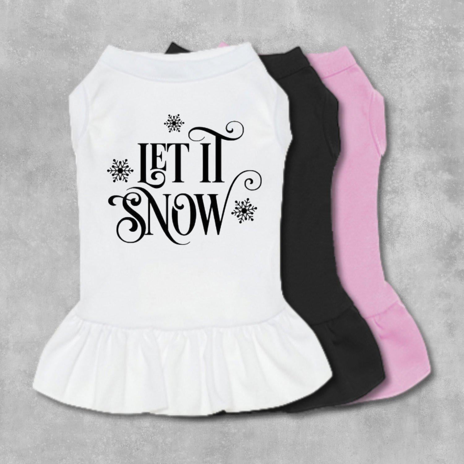 Let It Snow Dog Dress-The Honest Dog-TheHonestDog