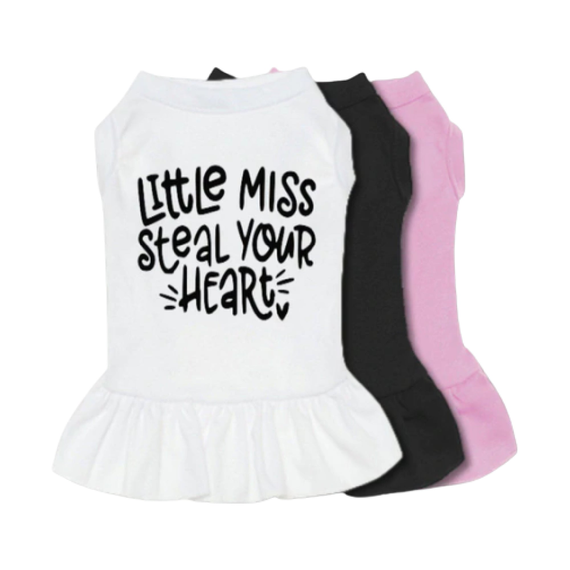 Little Miss Steal Your Heart Dog Dress-Dog Dress-TheHonestDog