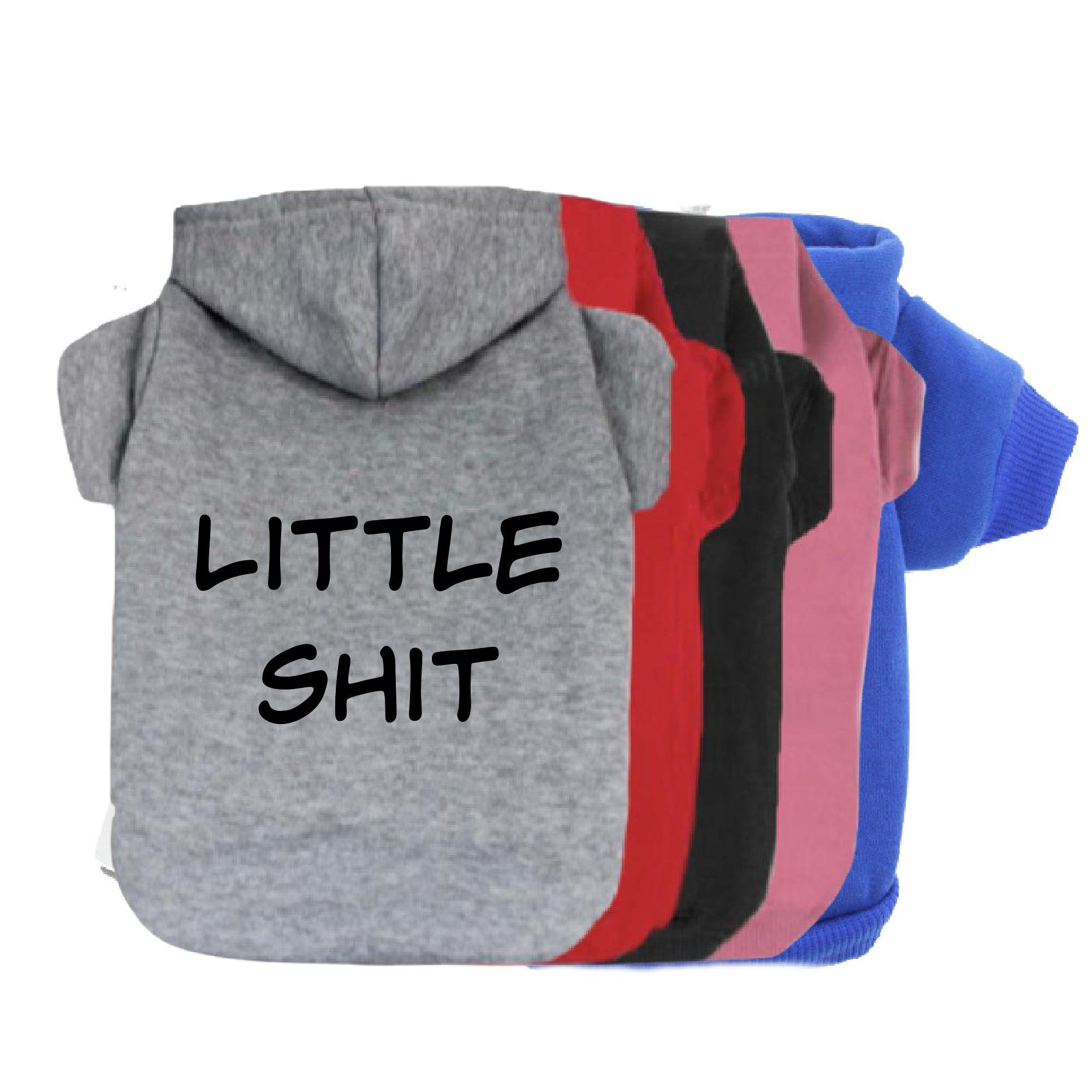 Little Shit Dog Hoodie-Dog Hoodie-TheHonestDog