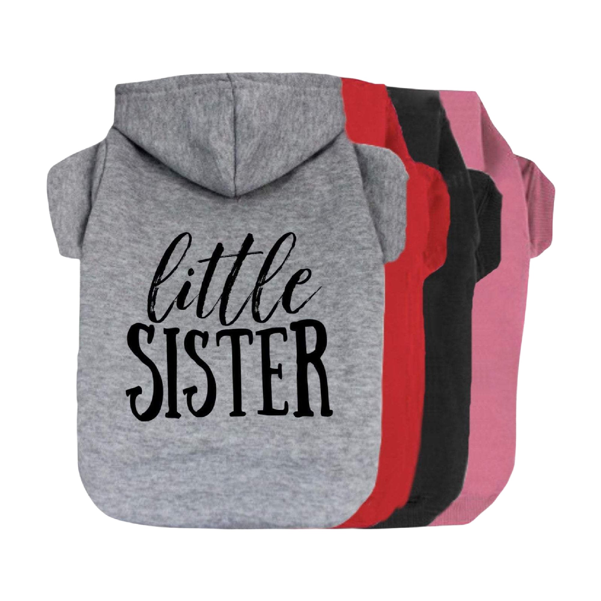 Little Sister Dog Hoodie-Dog Hoodie-TheHonestDog