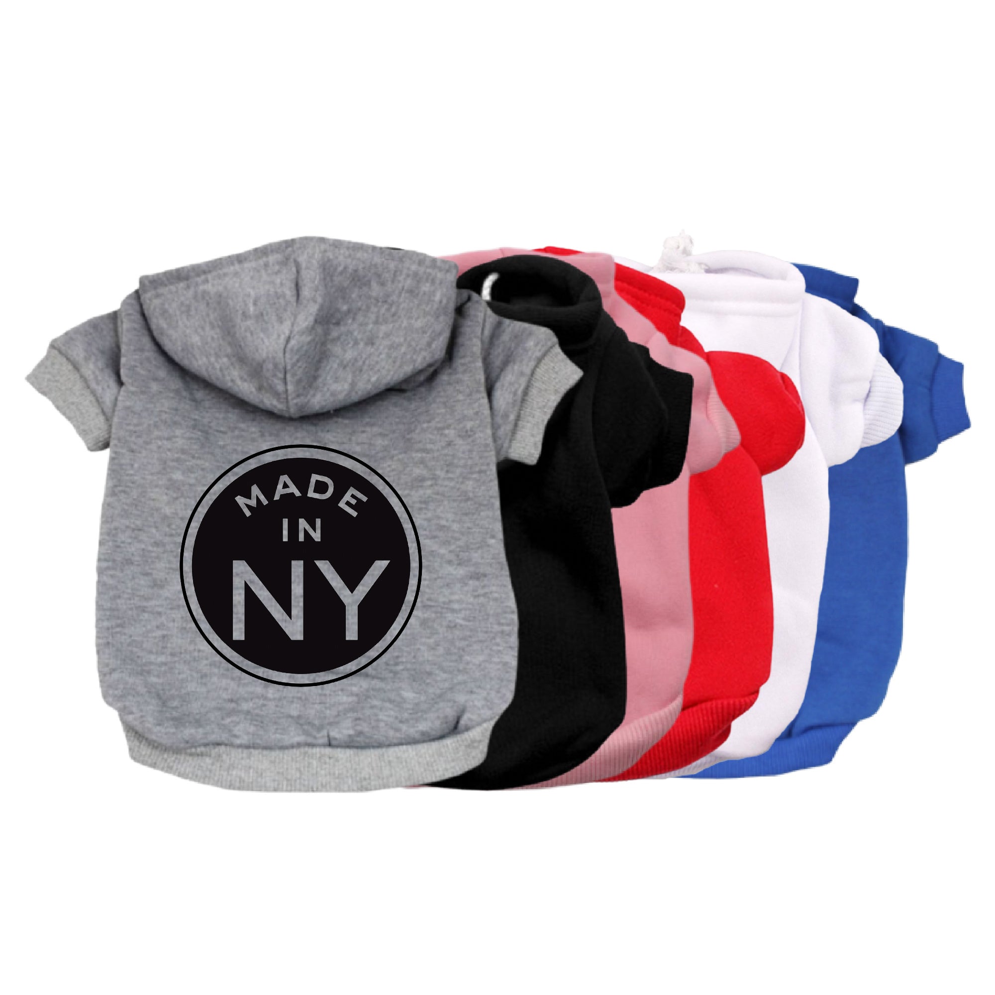 Made in New York Dog Hoodie-Dog Hoodie-TheHonestDog