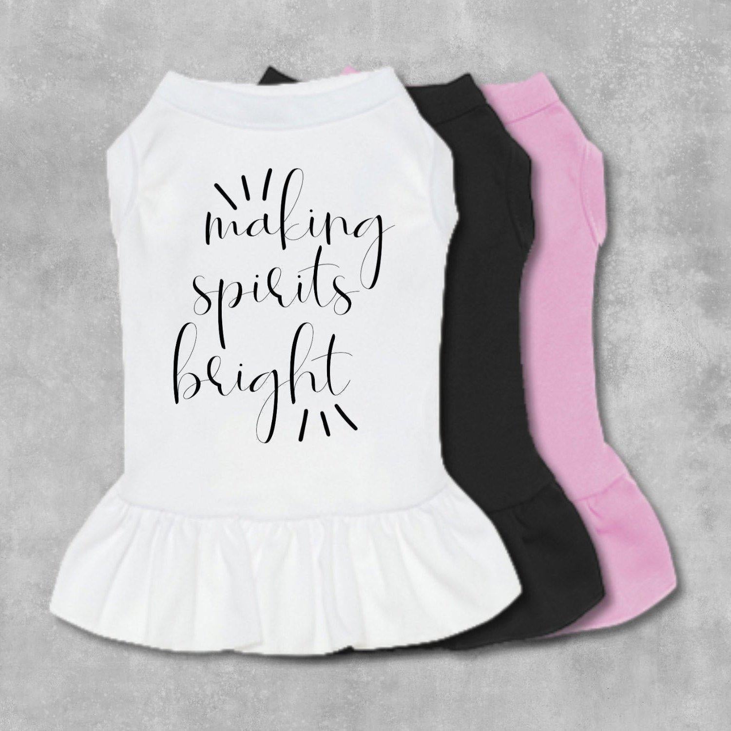 Making Spirits Bright Dog Dress-The Honest Dog-TheHonestDog