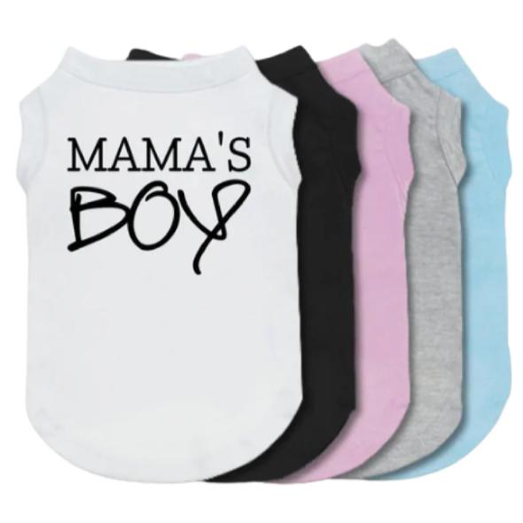 Mama's Boy Dog Shirt-Dog Shirt-TheHonestDog