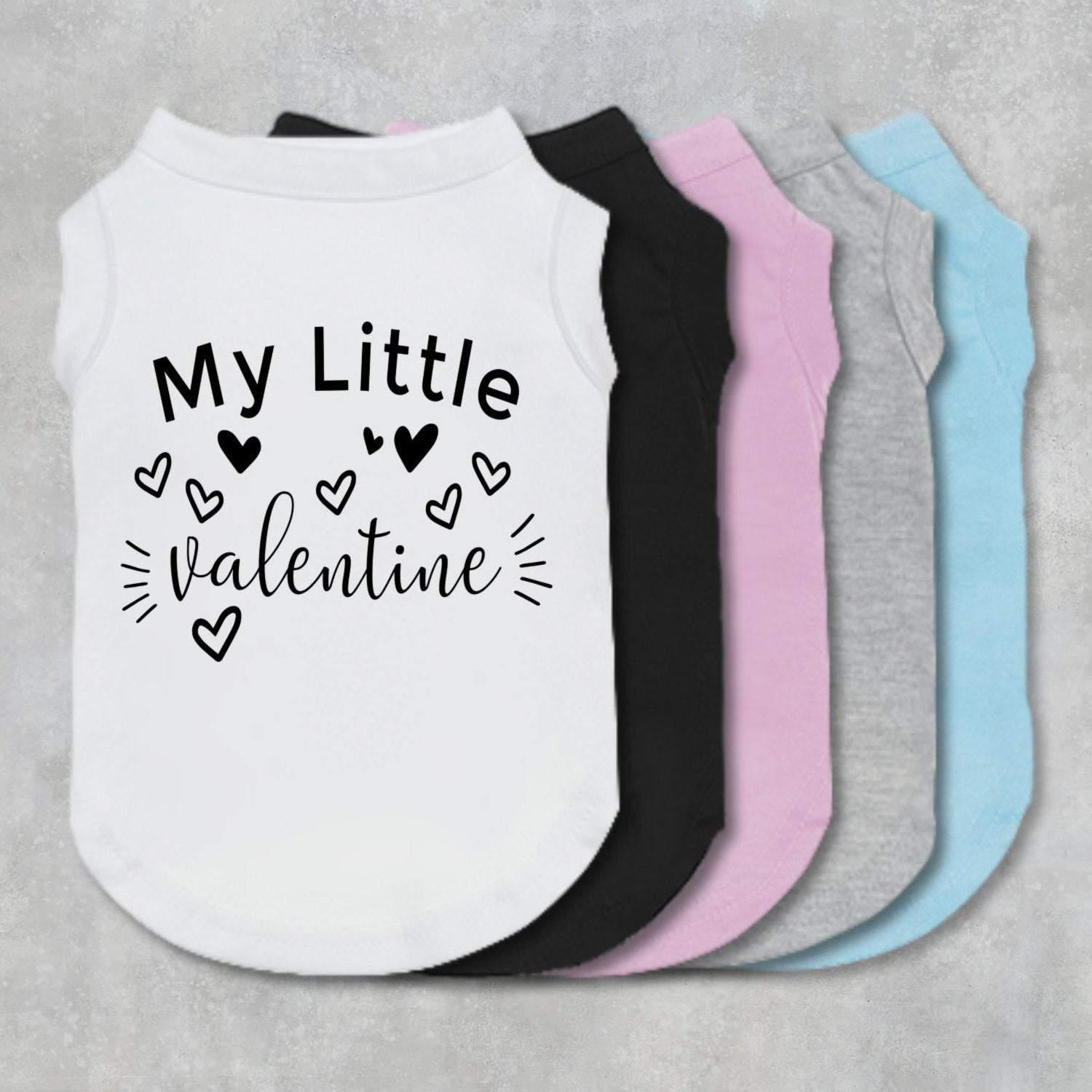 My Little Valentine dog shirt, dog tee, dog clothes, dog boutique, small dog clothes, small dog tee, valentine dog shirt, valentine gift-The Honest Dog-TheHonestDog