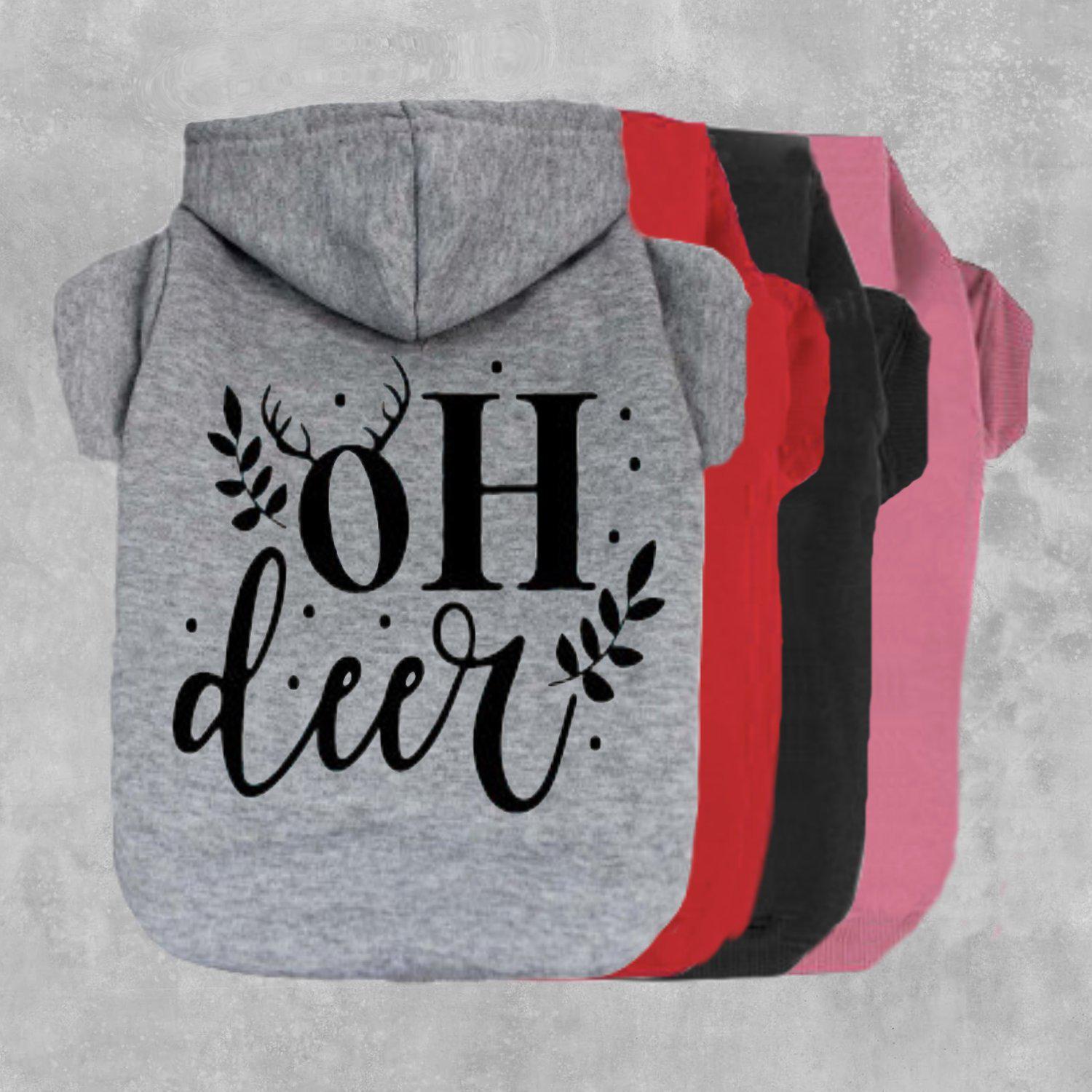 Oh Deer Dog Hoodie-The Honest Dog-TheHonestDog