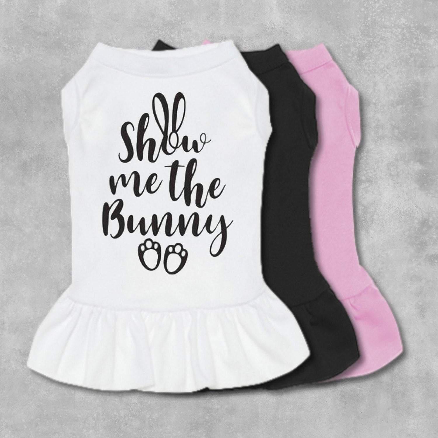 Show Me The Bunny Dog Dress-TheHonestDog