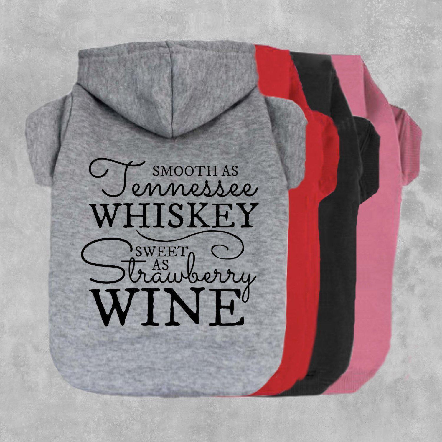 Smooth As Tennessee Whiskey Sweet As Wine Dog Hoodie-The Honest Dog-TheHonestDog