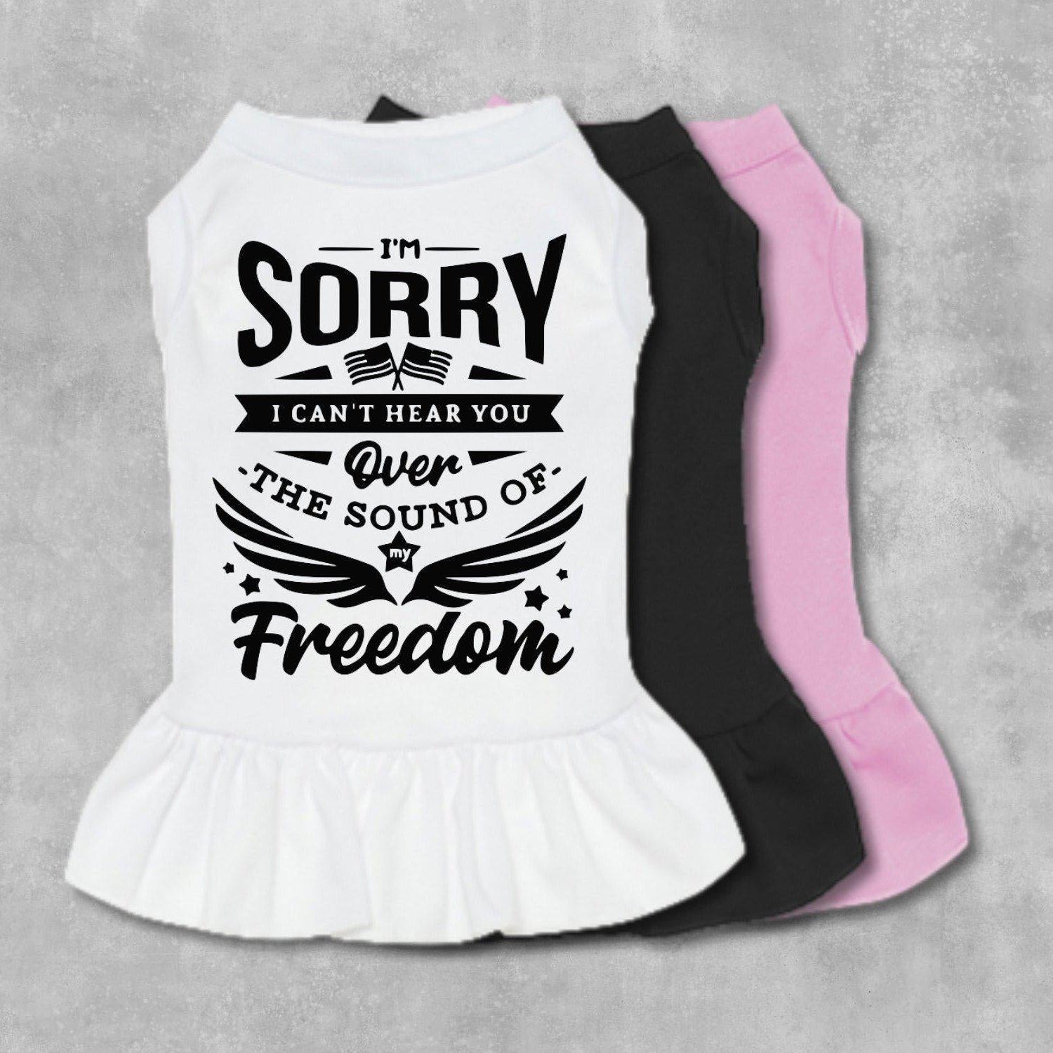 The Sound Of Freedom Dog Dress-The Honest Dog-TheHonestDog