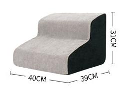 Two Tone Memory Foam Pet Stairs-Dog Bed-TheHonestDog