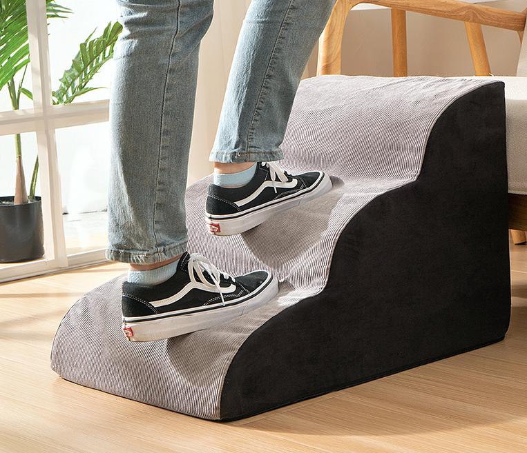 Two Tone Memory Foam Pet Stairs-Dog Bed-TheHonestDog