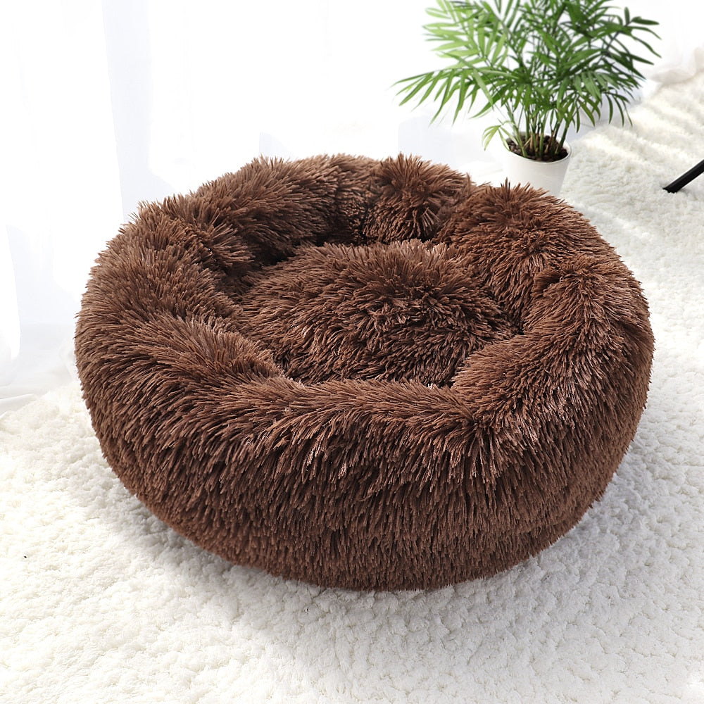 Warm Fleece Round Dog Bed-Dog Bed-TheHonestDog