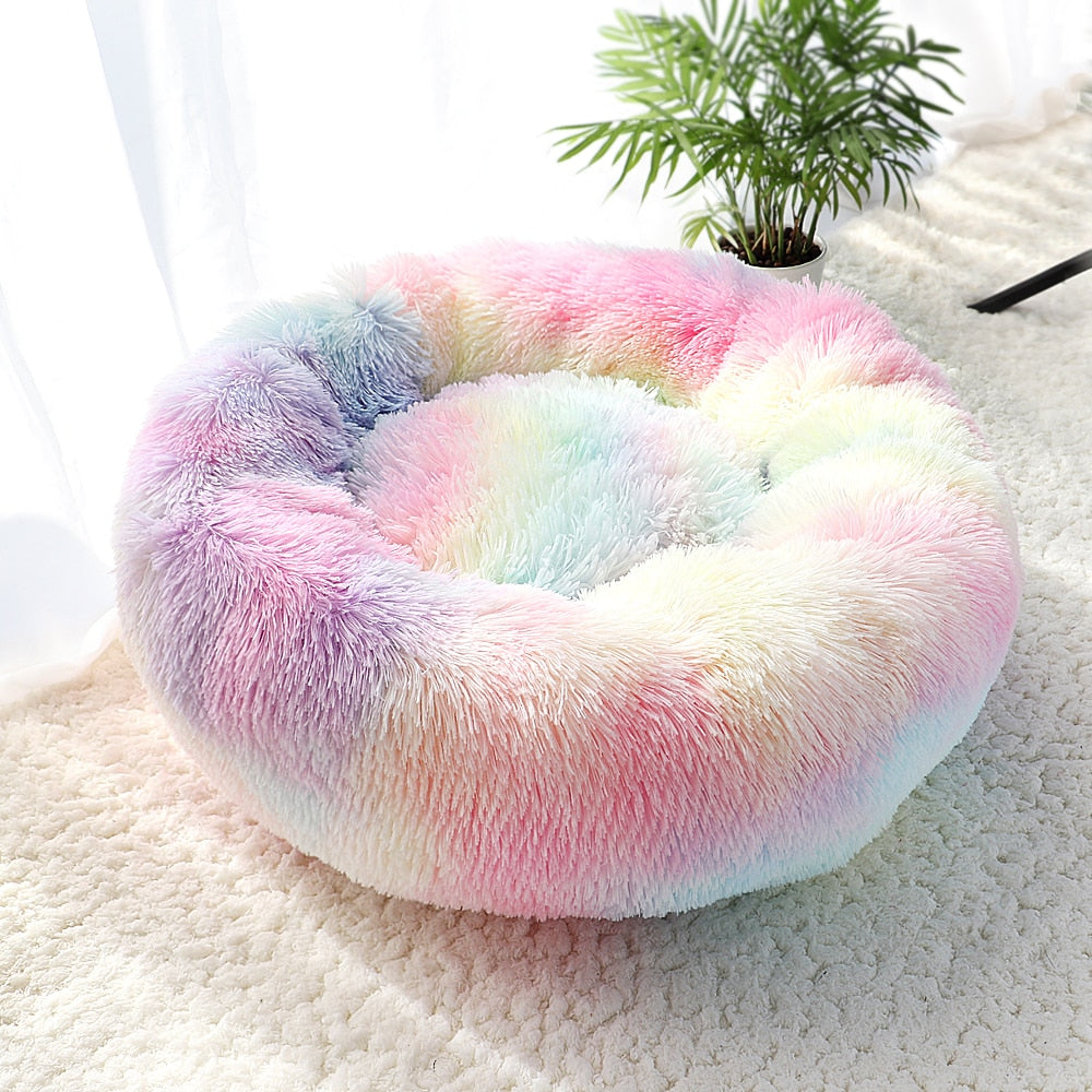 Warm Fleece Round Dog Bed-Dog Bed-TheHonestDog