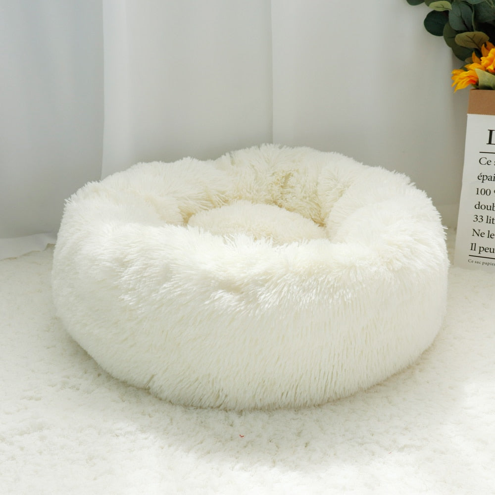 Warm Fleece Round Dog Bed-Dog Bed-TheHonestDog