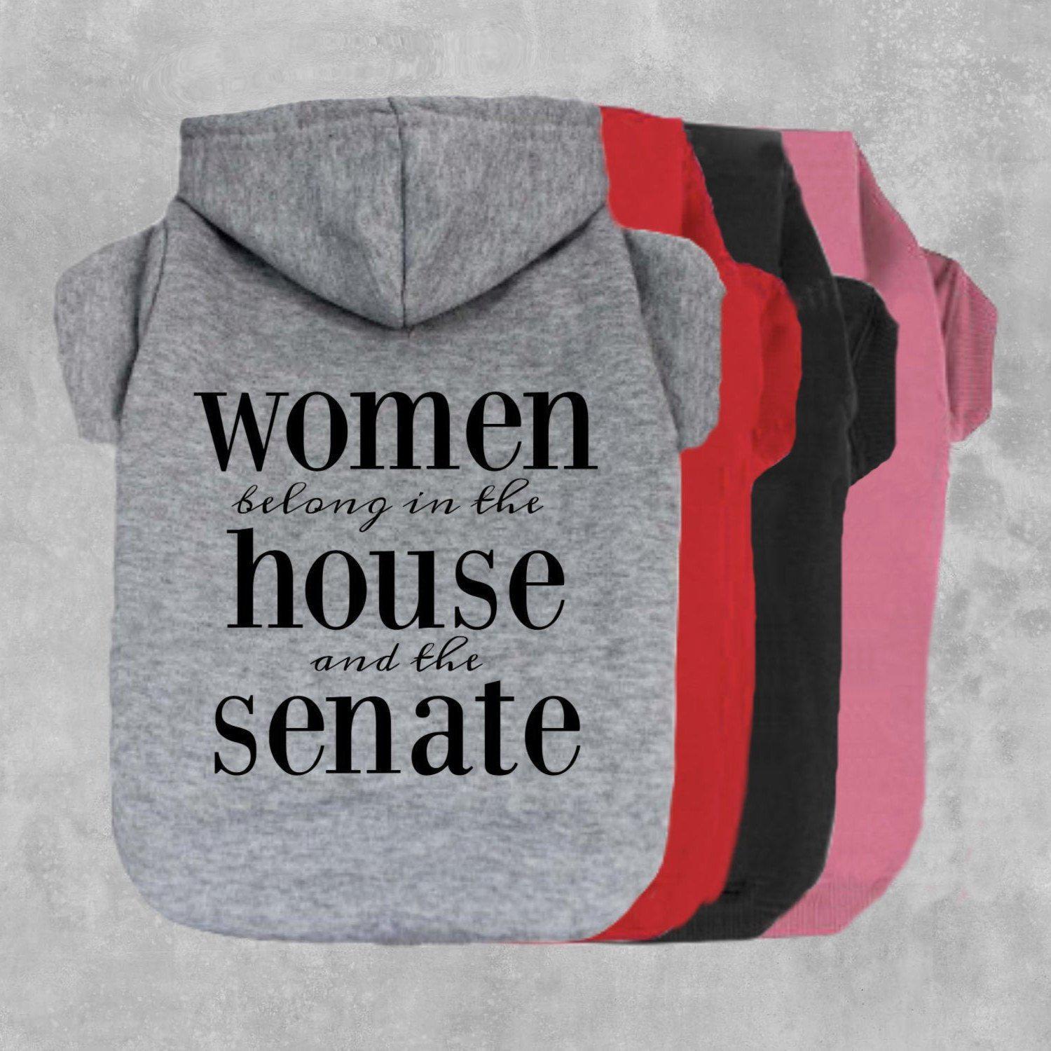 Women Belong In The House & Senate Dog Hoodie-The Honest Dog-TheHonestDog